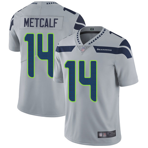 Seattle Seahawks Limited Grey Men D.K. Metcalf Alternate Jersey NFL Football #14 Vapor Untouchable